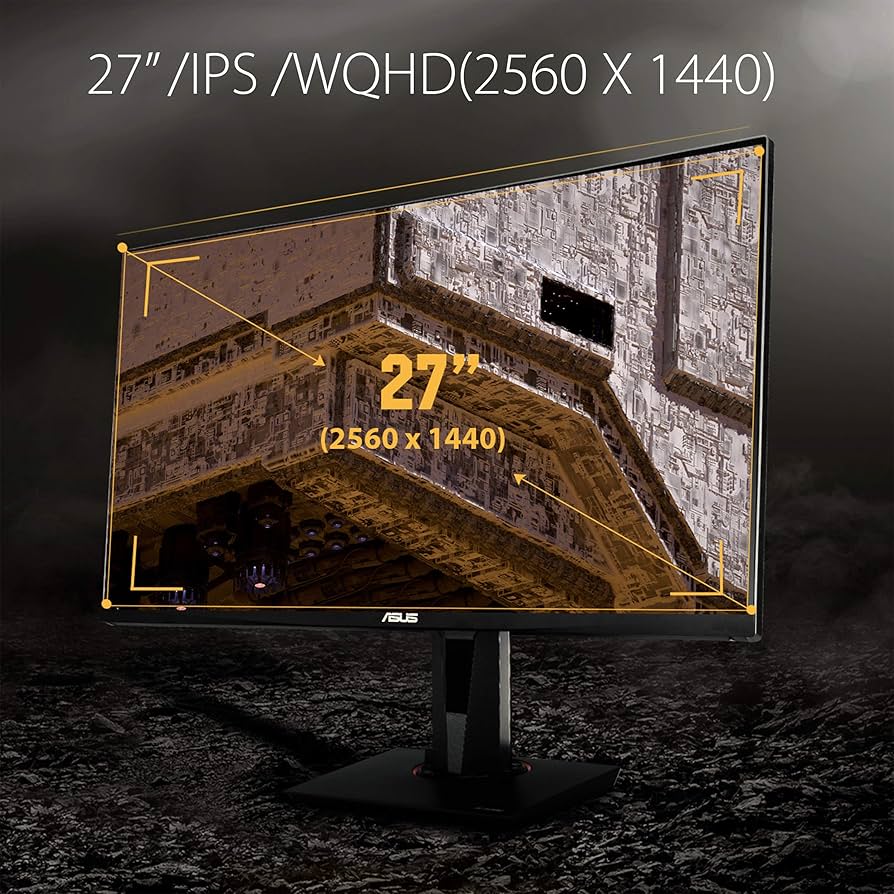ASUS TUF Gaming VG27AQ HDR Gaming Monitor 27 inch WQHD